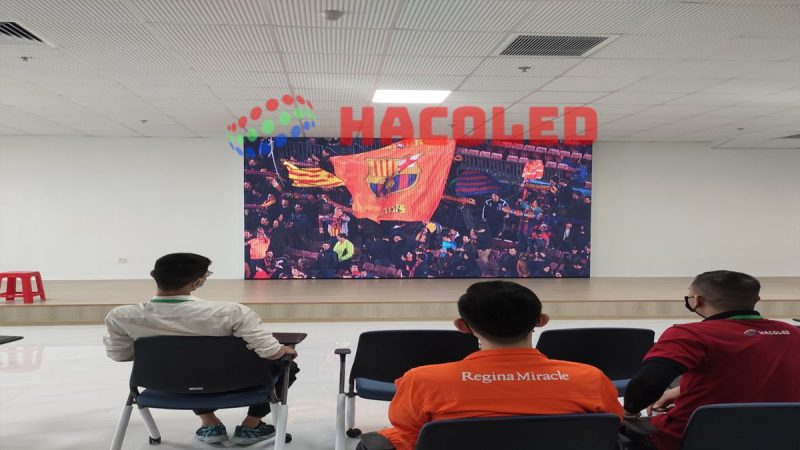 Lắp đặt màn hình LED P5 tại nhà máy REGINA Hưng Yên 4