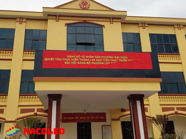 Lắp đặt màn hình LED tại Bắc Ninh 7 lap dat man hinh led tai bac ninh uy ban nhan dan dai phuc