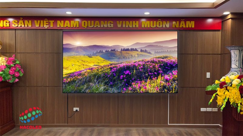 Lắp đặt màn hình LED P3 trong nhà tại Bộ Tư lệnh Cảnh Vệ 1