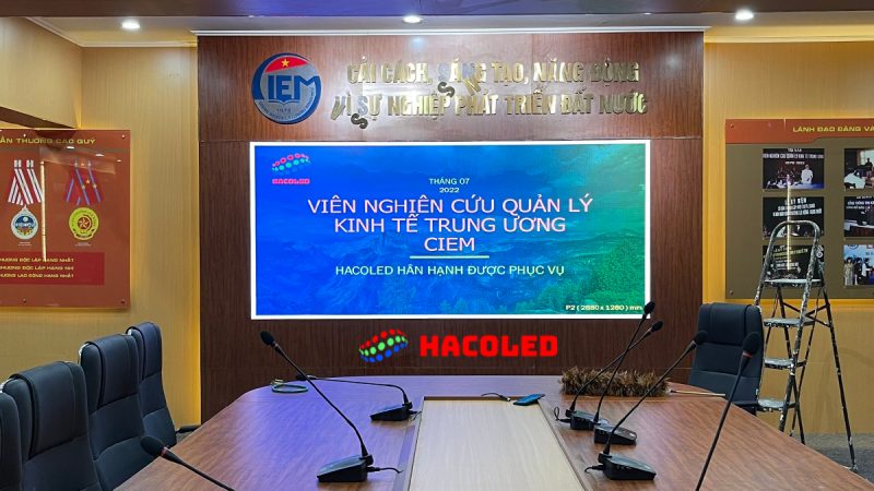 Lắp Đặt Màn Hình LED P2 Trong Nhà Tại Viện Nghiên Cứu Quản Lý Kinh Tế Trung Ương - CIEM 12