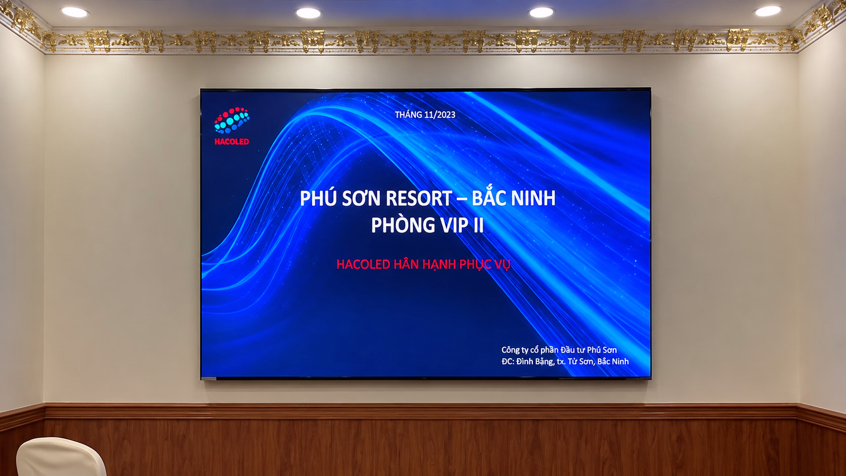 Lắp Đặt Màn Hình LED Cabinnet P3 Trong Nhà Tại Phú Sơn Resort, Bắc Ninh