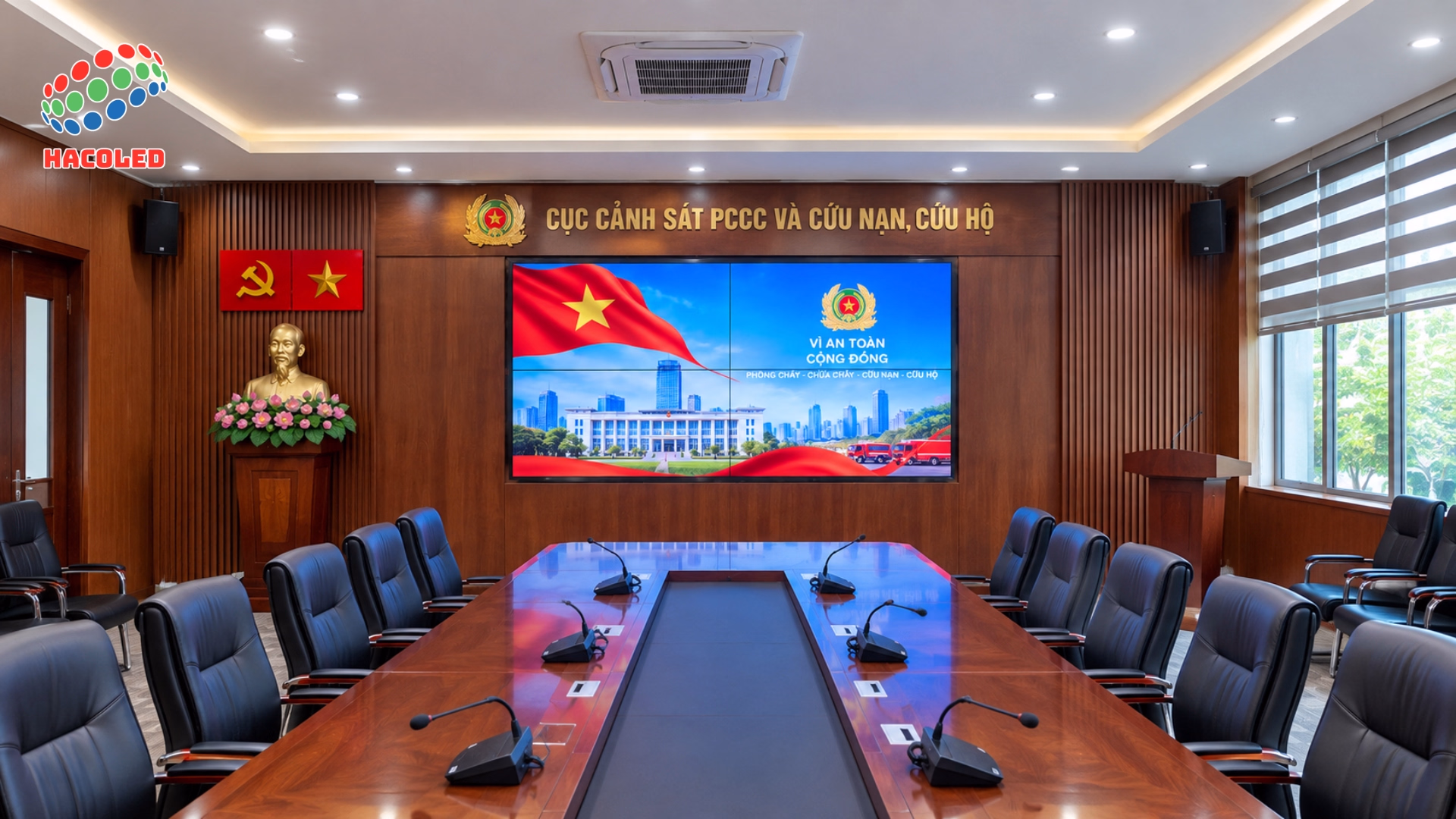 Lắp Đặt 2 Màn Hình Ghép 2×2 Tại Cục Cảnh Sát PCCC Và Cứu Nạn, Cứu Hộ