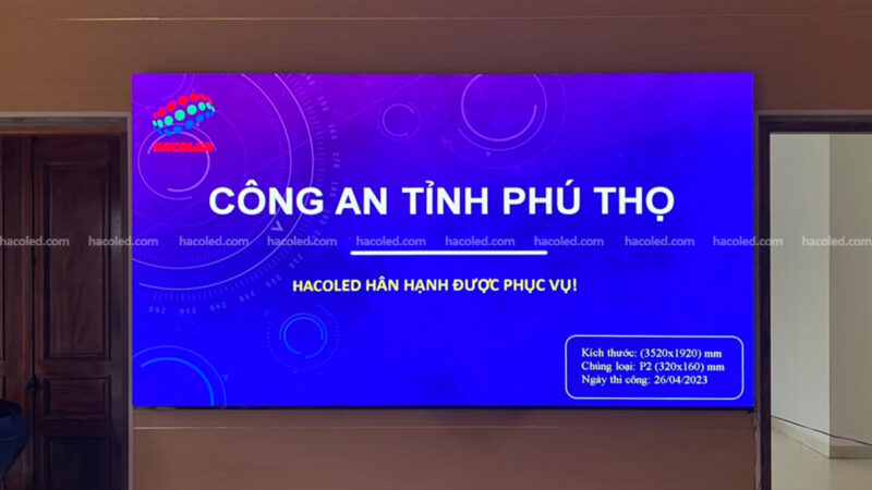 anh bia bai viet lap dat man hinh led p2 trong nha tai cong an tinh phu tho