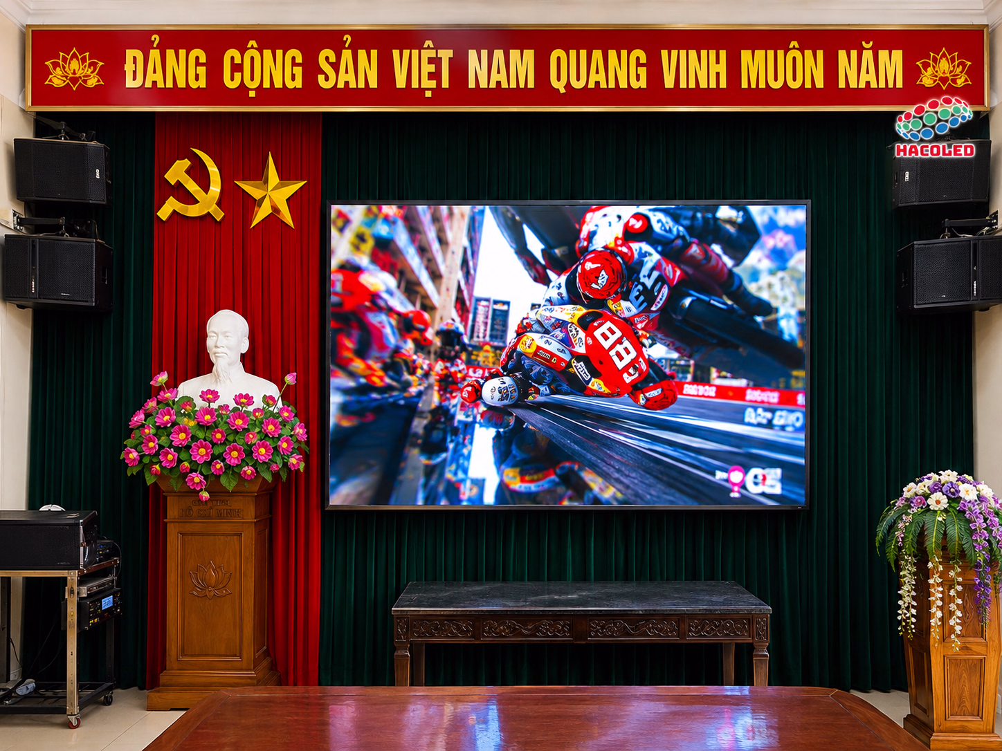 Lắp Đặt 2 Màn Hình LED P3 Trong Nhà Tại Trường Tiểu Học Dị Chế, Hưng Yên