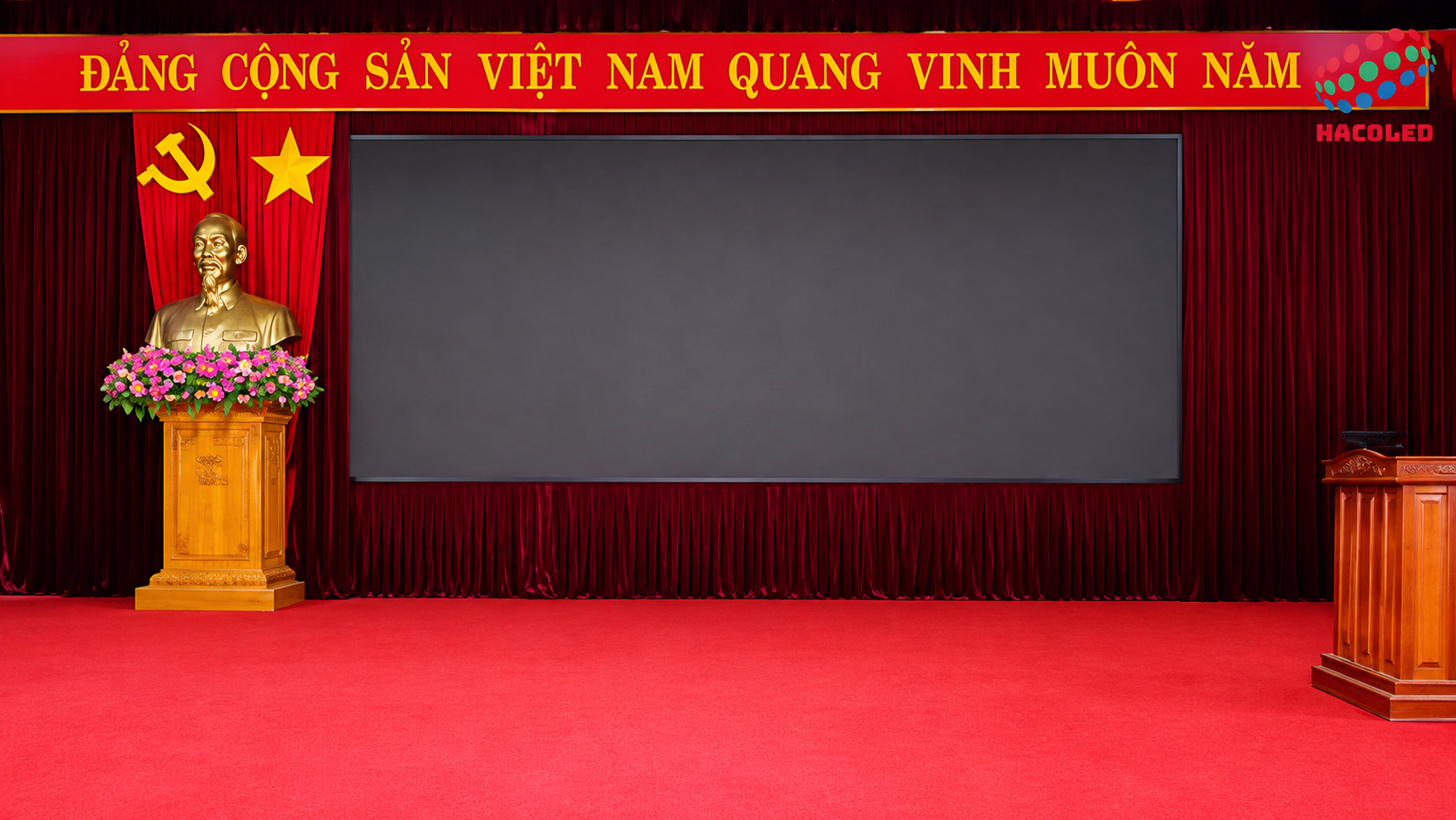 Lắp Đặt Màn Hình LED P3 Trong Nhà Tại Trường Chính Trị Vĩnh Phúc