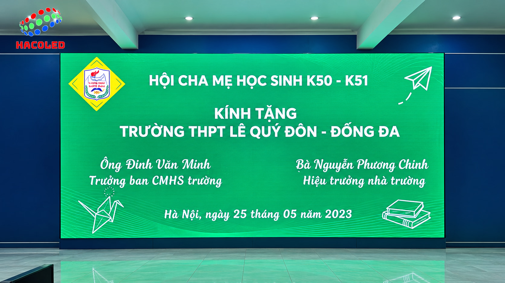 Lắp Đặt Màn Hình LED P4 Ngoài Trời Tại Trường THPT Lê Quý Đôn