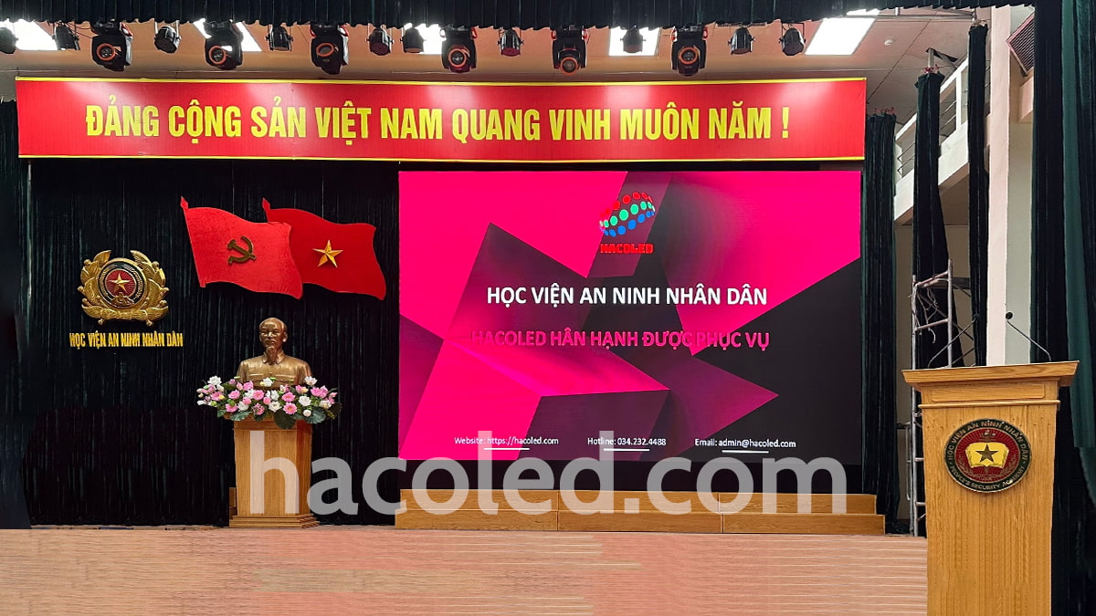 anh bia bai viet lap dat man hinh led p2.5 trong nha tai hoc vien an ninh-min