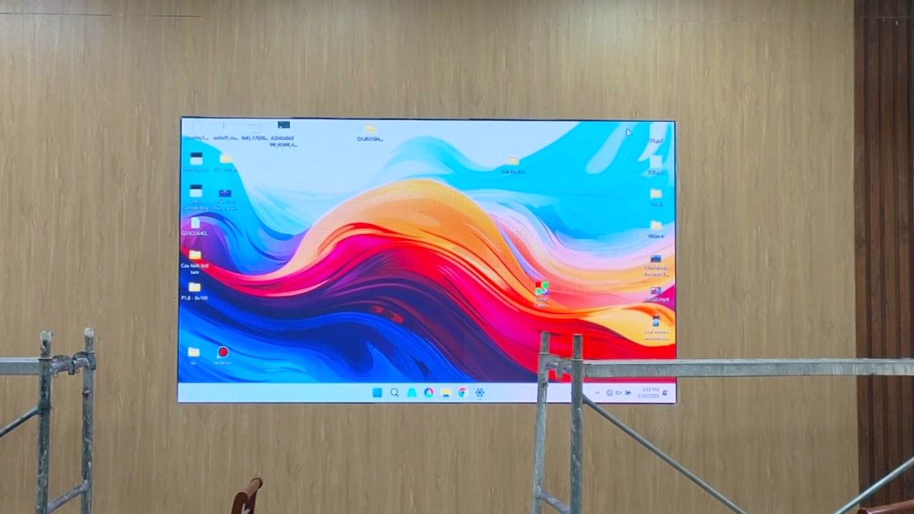 Lắp Đặt Màn Hình LED P3 Trong Nhà Tại Trung Tâm Y Tế Huyện Yên Lạc