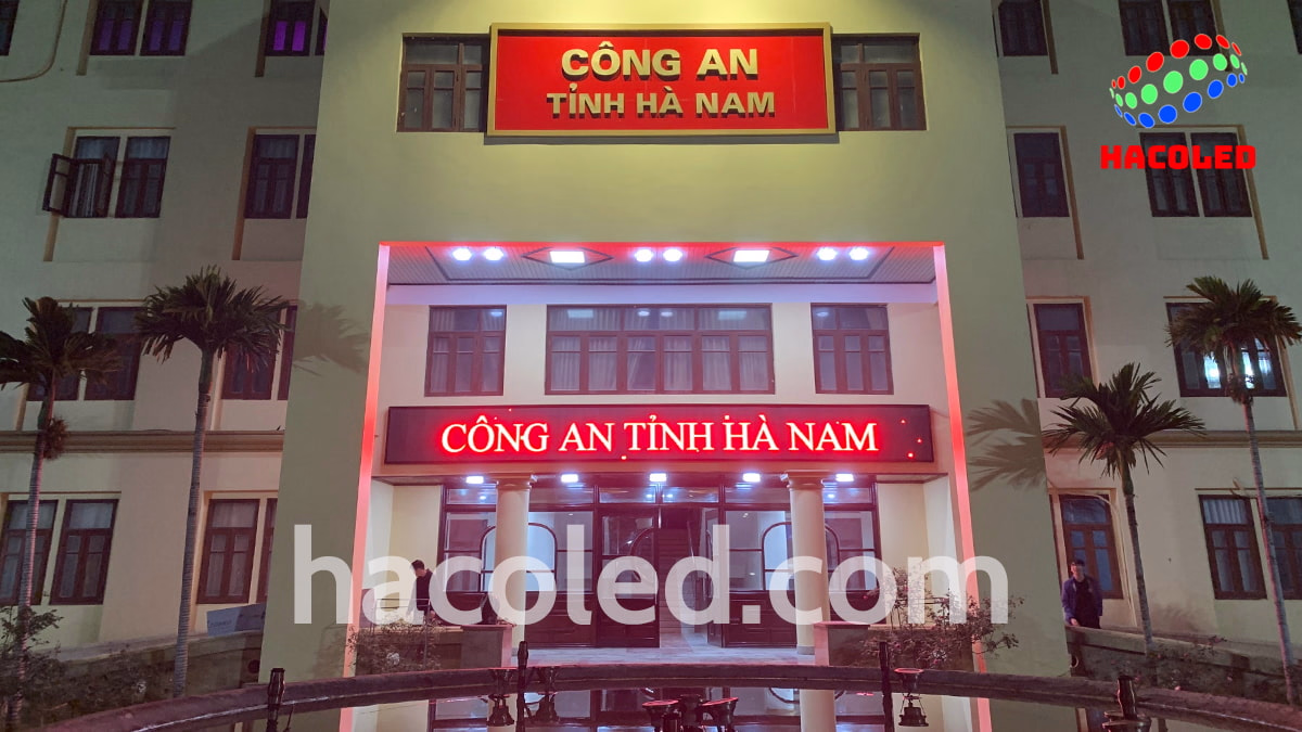 Lắp Đặt Màn Hình LED P10 Ngoài Trời Tại Công An Tỉnh Hà Nam