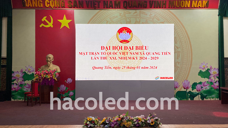 Lắp Đặt Màn Hình LED P3 Trong Nhà Tại UBND Xã Quang Tiến 1 anh lap dat man hinh led p3 trong nha tai ubnd xa quang tien-min