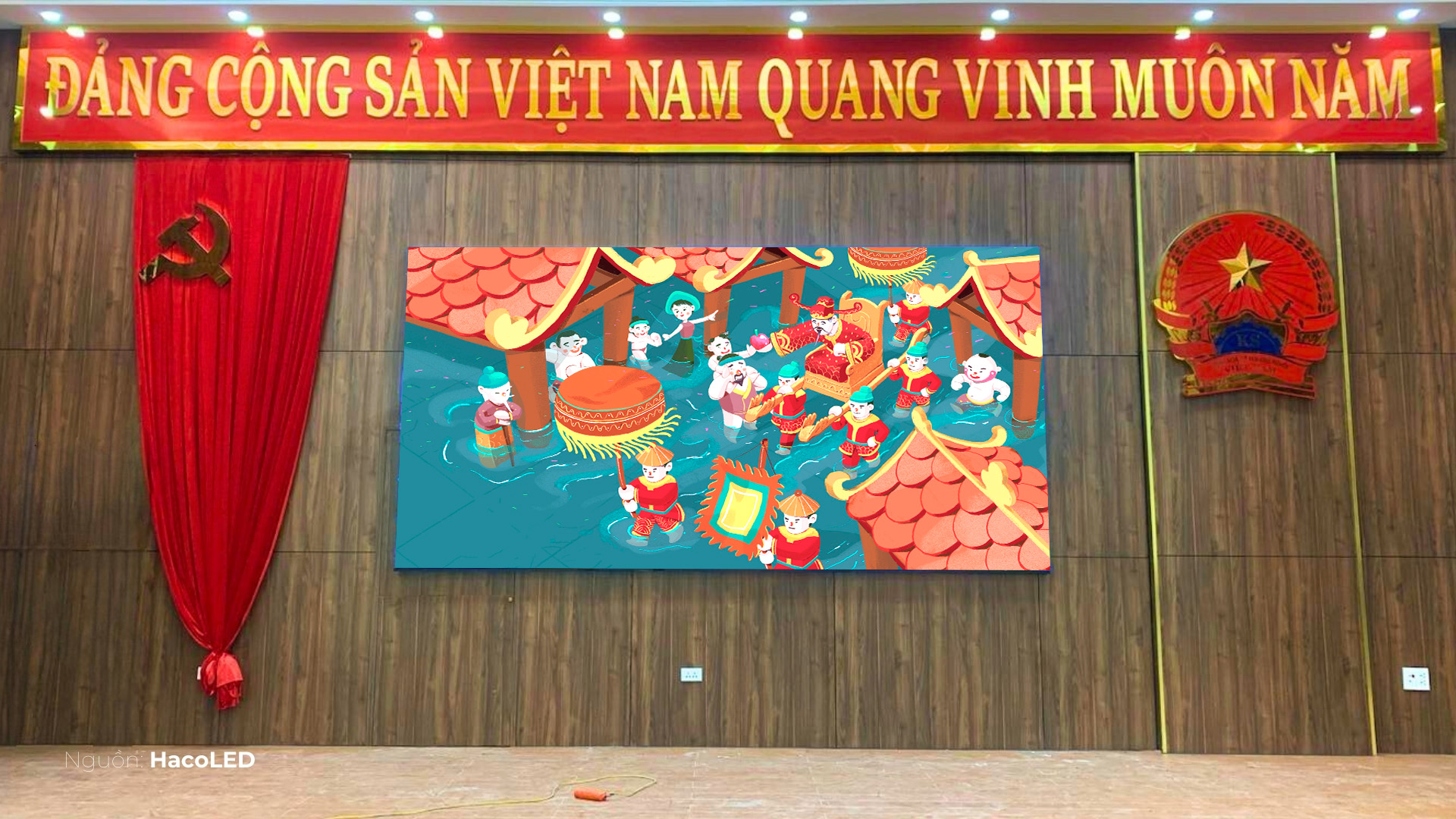 Màn hình LED P1.8 lắp đặt tại Viện Kiểm sát Hà Nam