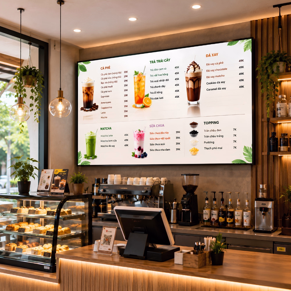 Màn hình LED quán Cafe - Ảnh 2