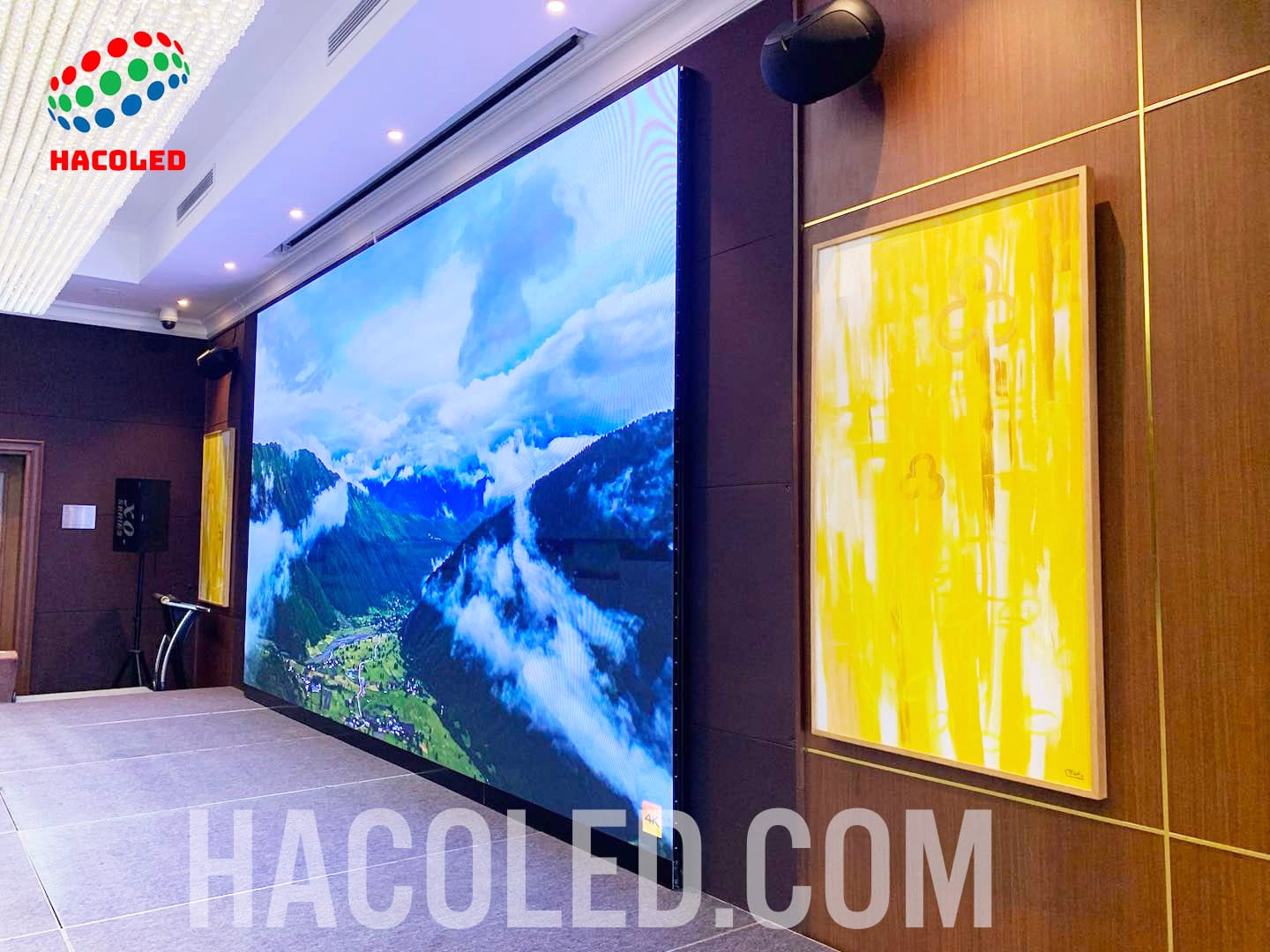 Lắp đặt màn hình LED P2.5 trong nhà tại Khách sạn Wyndham Garden Hà Nội