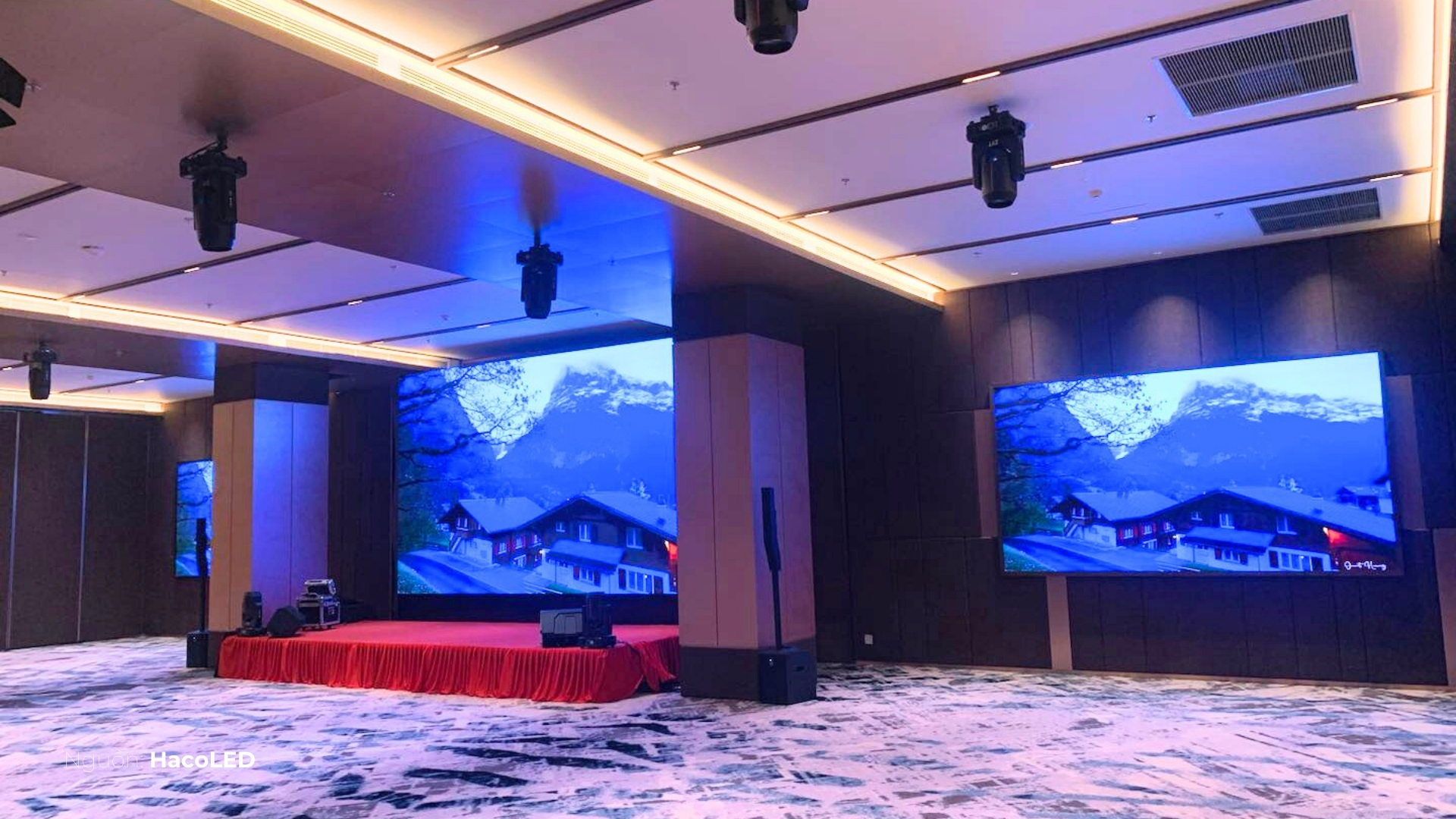 Màn hình LED P3 trong nhà lắp đặt tại Tầng 4 Wyndham Thanh Thuỷ - Phú Thọ
