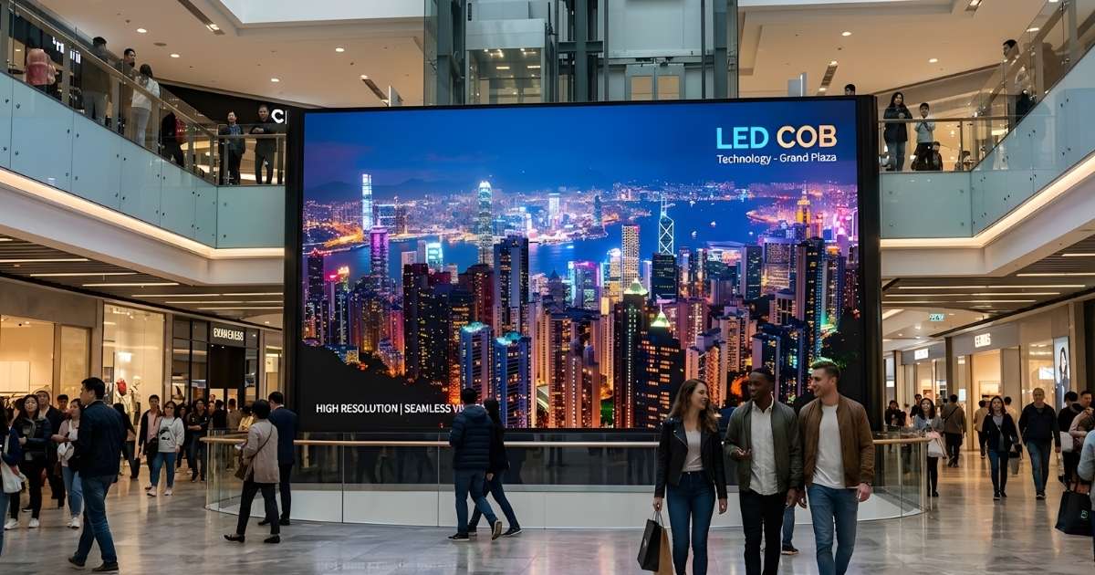 Màn hình LED COB là gì? Giải pháp hiển thị hiện đại nhất hiện nay 5 man-hinh-led-cob-trong-trung-tam-thuong-mai
