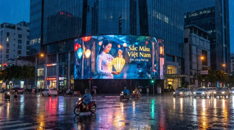 Màn Hình LED Ngoài Trời Khi Gặp Mưa Bão Lớn Sẽ Xảy Ra Chuyện Gì?