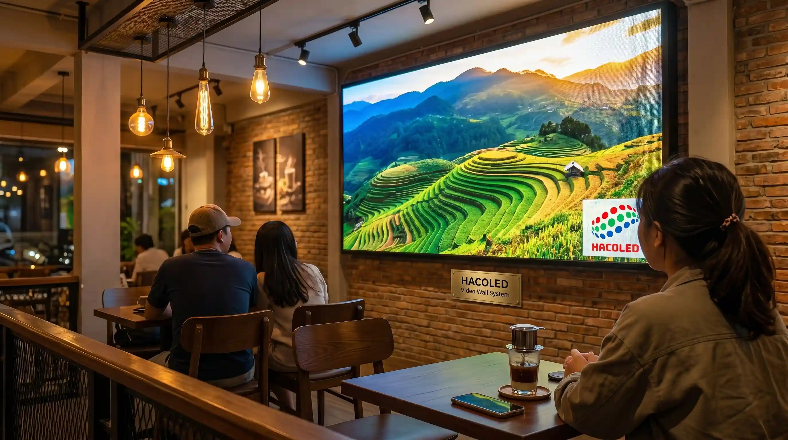 Top 14+ Ý Tưởng Màn Hình LED Quán Cafe Tuyệt Vời Giúp Quán Luôn Đông Nghịt Khách 1 y-tuong-man-hinh-led-quan-cafe-thu-hut-khach-hang