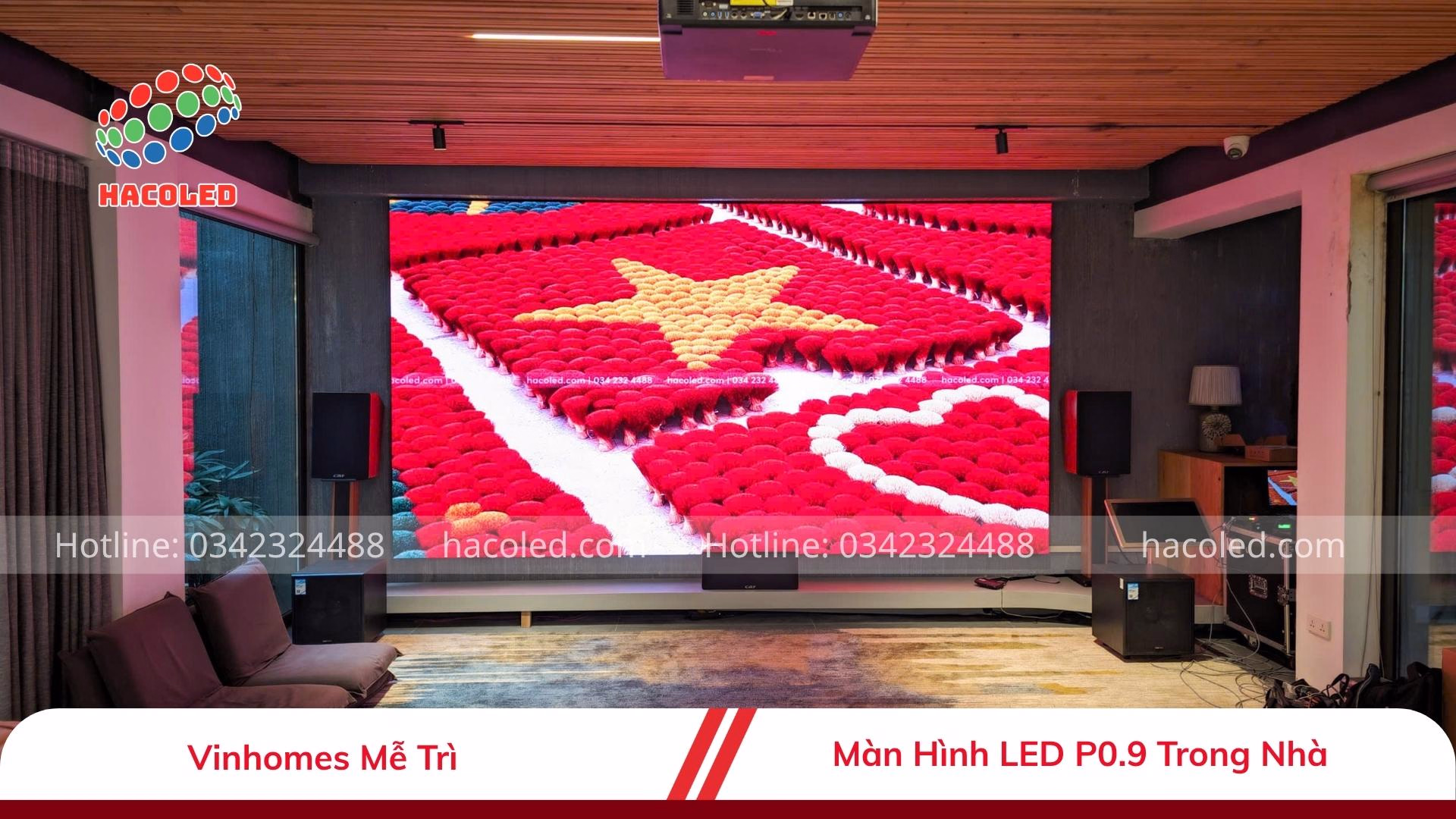 Lắp đặt màn hình LED P0.9 trong nhà tại Vinhomes Mễ Trì 4 p0-9-vinhomes-me-tri (1)