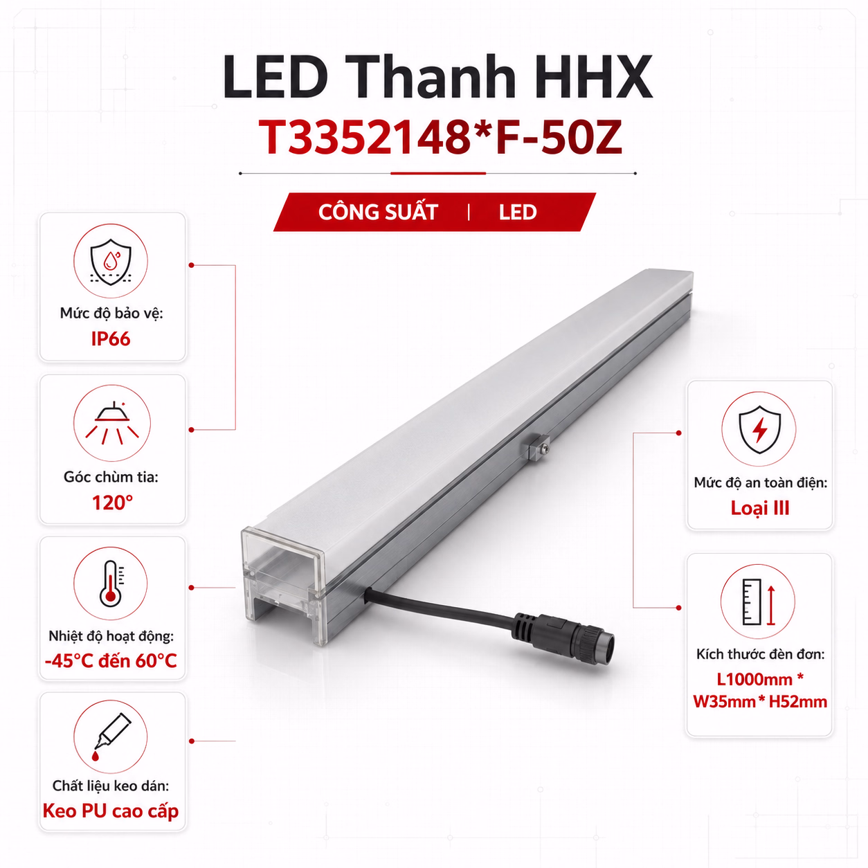 LED Thanh HHX – T3352148*F-50Z - Ảnh 2