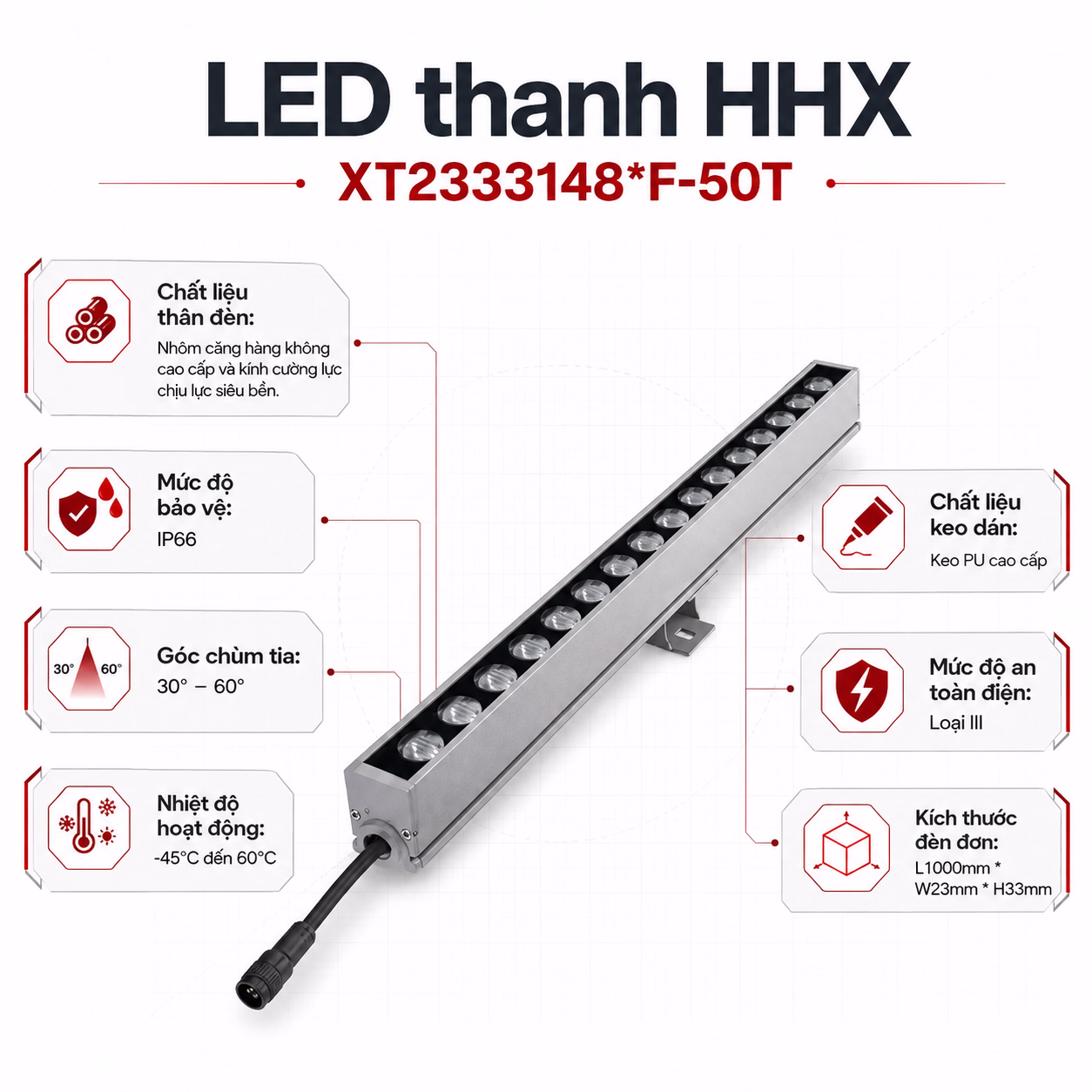 LED thanh HHX – XT2333148*F-50T - Ảnh 6