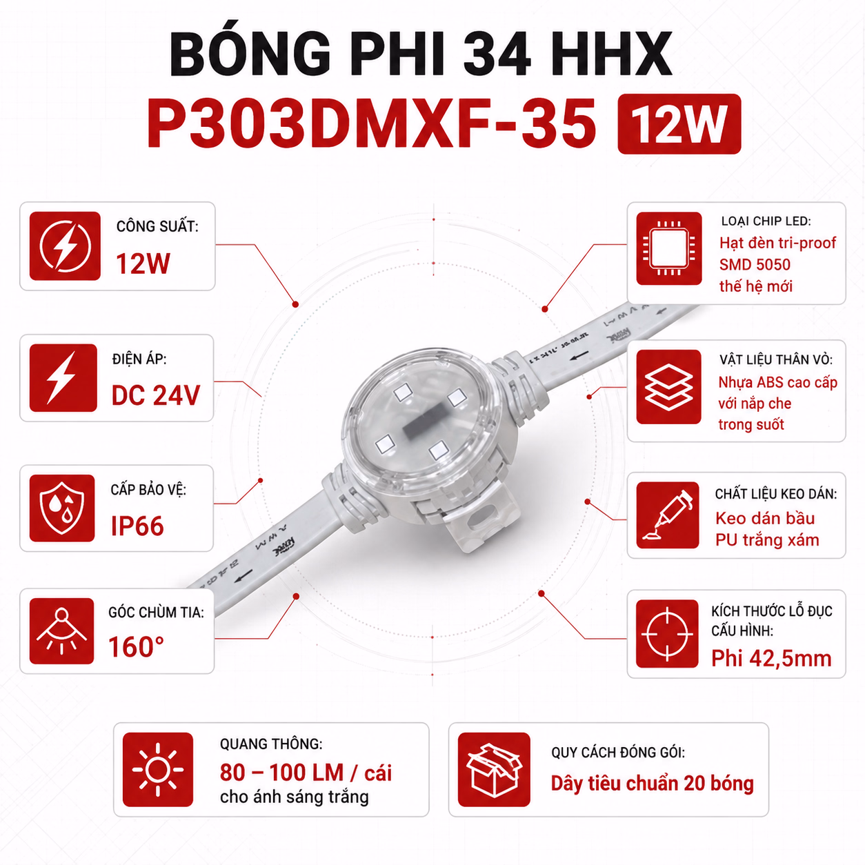 Bóng phi 34 HHX P303DMXF-35 - Ảnh 4