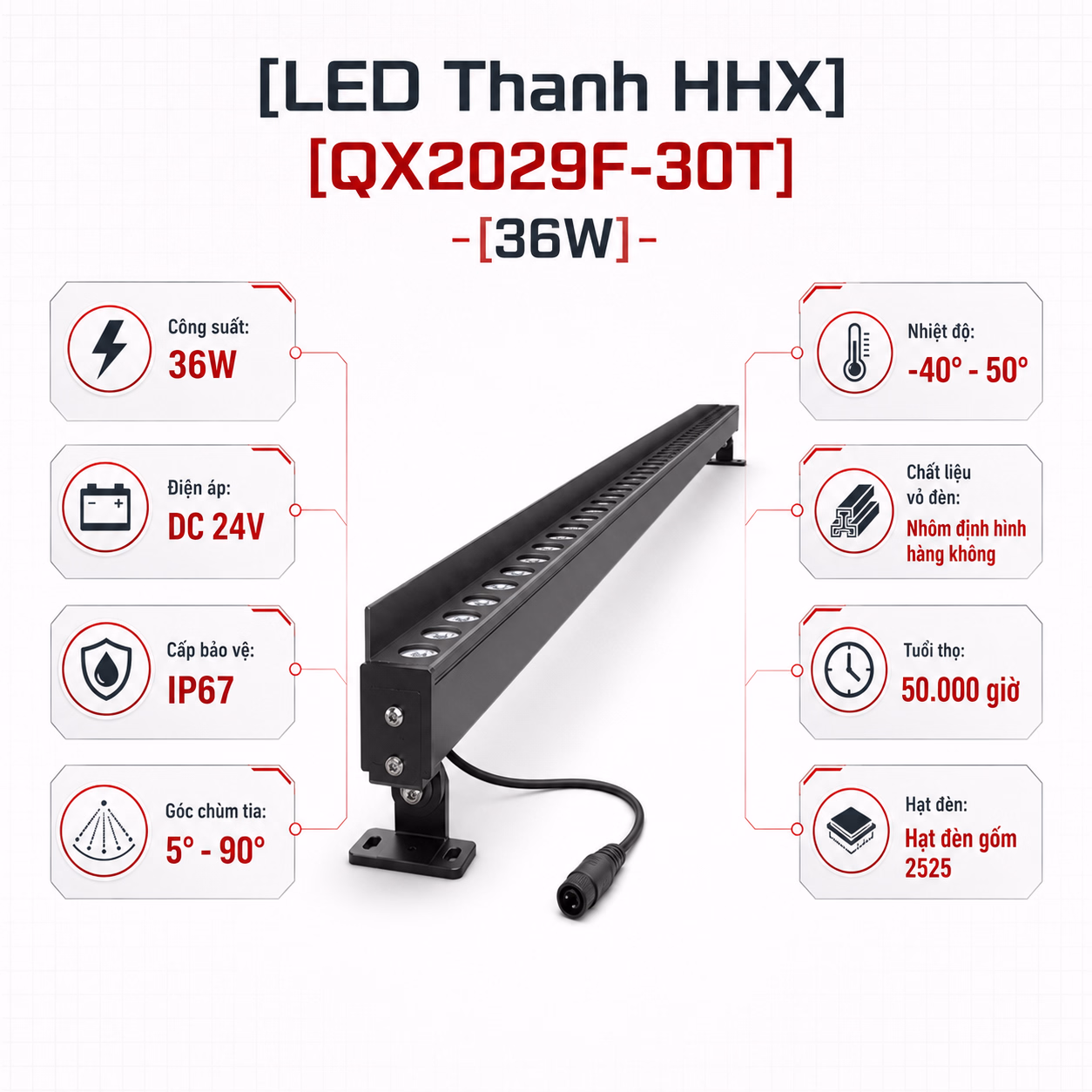 LED Thanh HHX QX2029F-30T - Ảnh 3