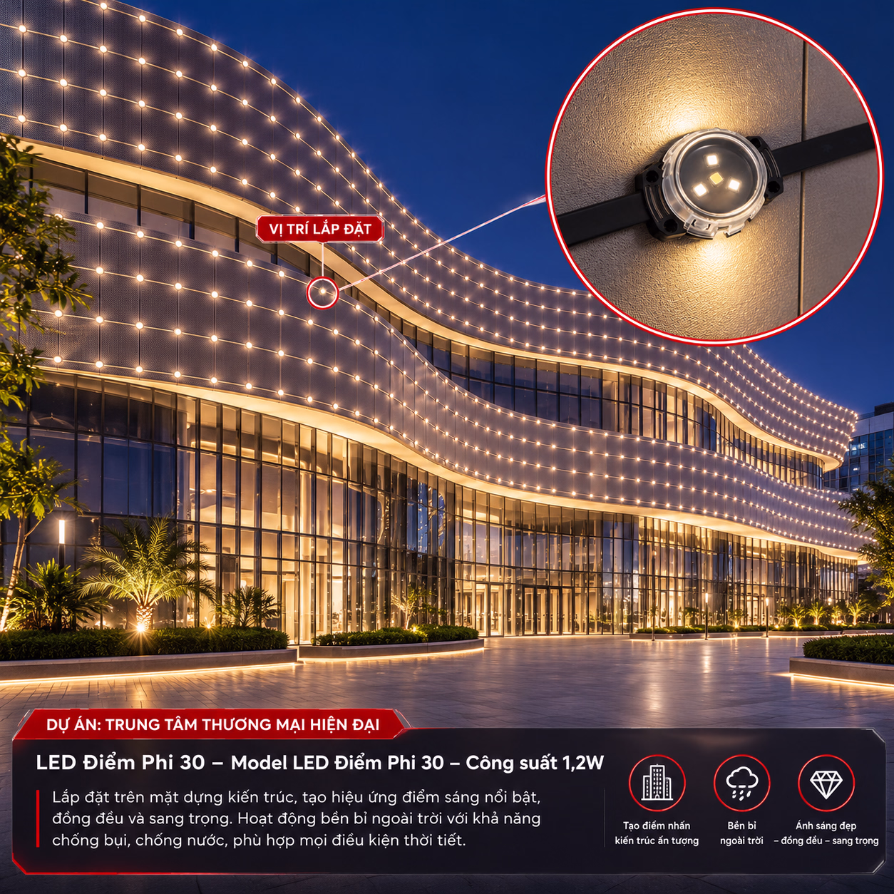 LED Điểm Phi 30 - Ảnh 4